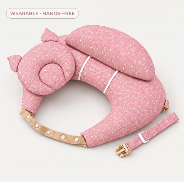 Coussin Nolia rose poudré — photo exacte du modèle