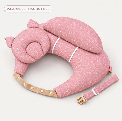 Coussin Nolia rose poudré — photo exacte du modèle